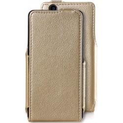 Чехол RedPoint Flip Case для Prestigio MultiPhone Muze A5 5502 Duo золотистый