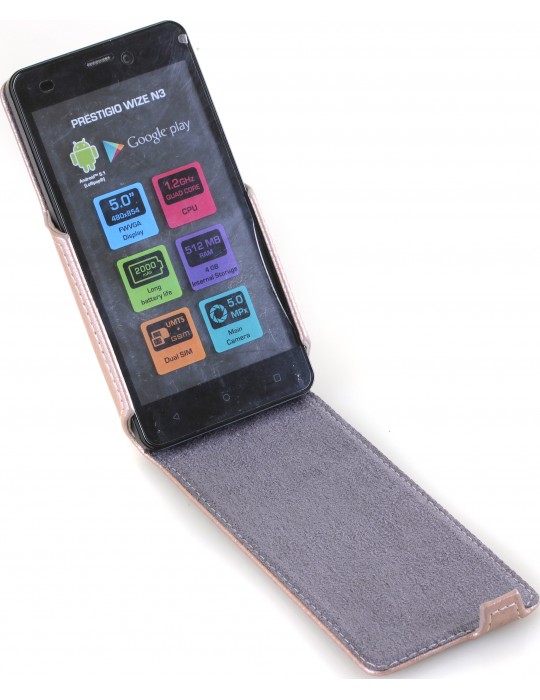 ЧехолRedPoint Flip Case для Prestigio MultiPhone Wize N3 3507 Duo Бронза